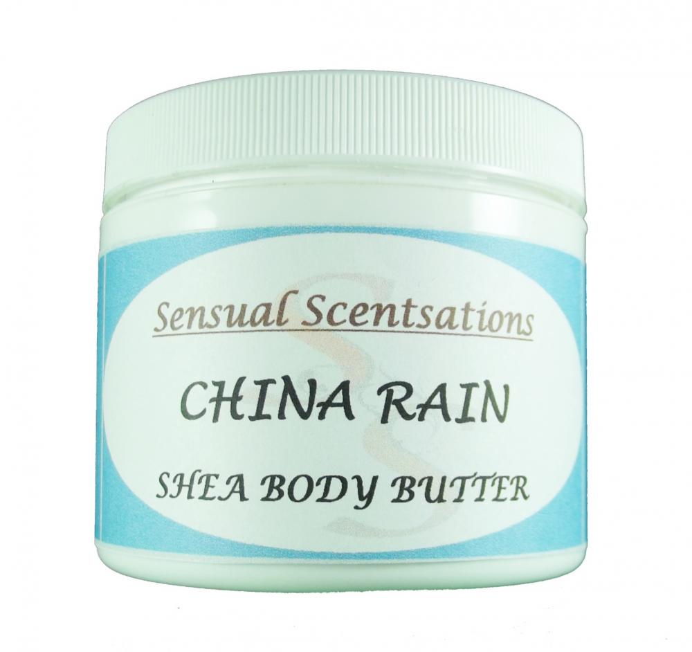 China Rain Body Butter Whipped Shea 4oz 99% Natural