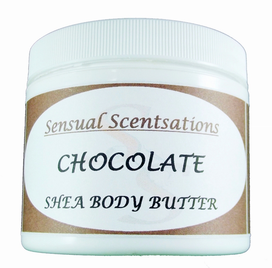 Chocolate Scented Body Butter Whipped Shea 4oz 99% Natural